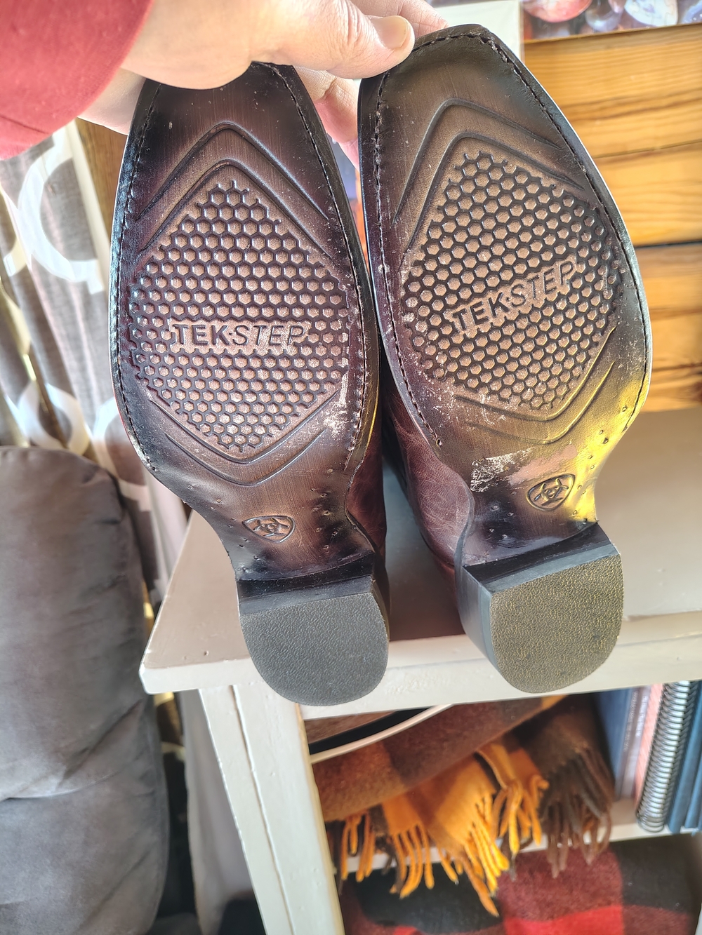 NWTs Ariat Hi Stepper Senero Pecan Brown Embossed Western Boots-size 9.5 EE - Picture 14 of 16